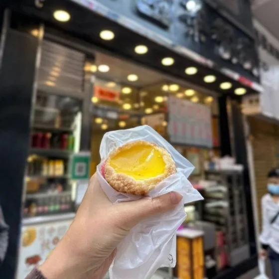 Egg tart in hong kong